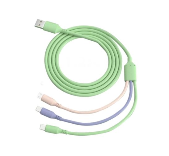 綠色一拖三數據線